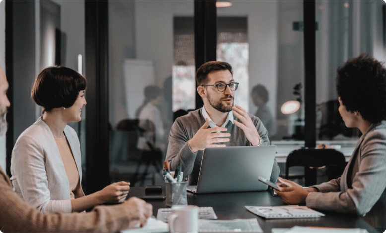 Sunset in the mountains